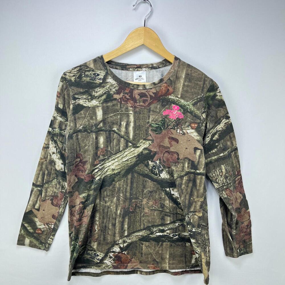 Vintage Y2K tree Camo Mossy Oak Shirt Womens Large
